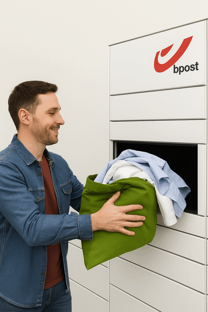 Was- en strijkservice bij Wassepoester samen met bpost